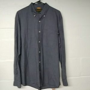 Timberland Large Blue and white dress shirt